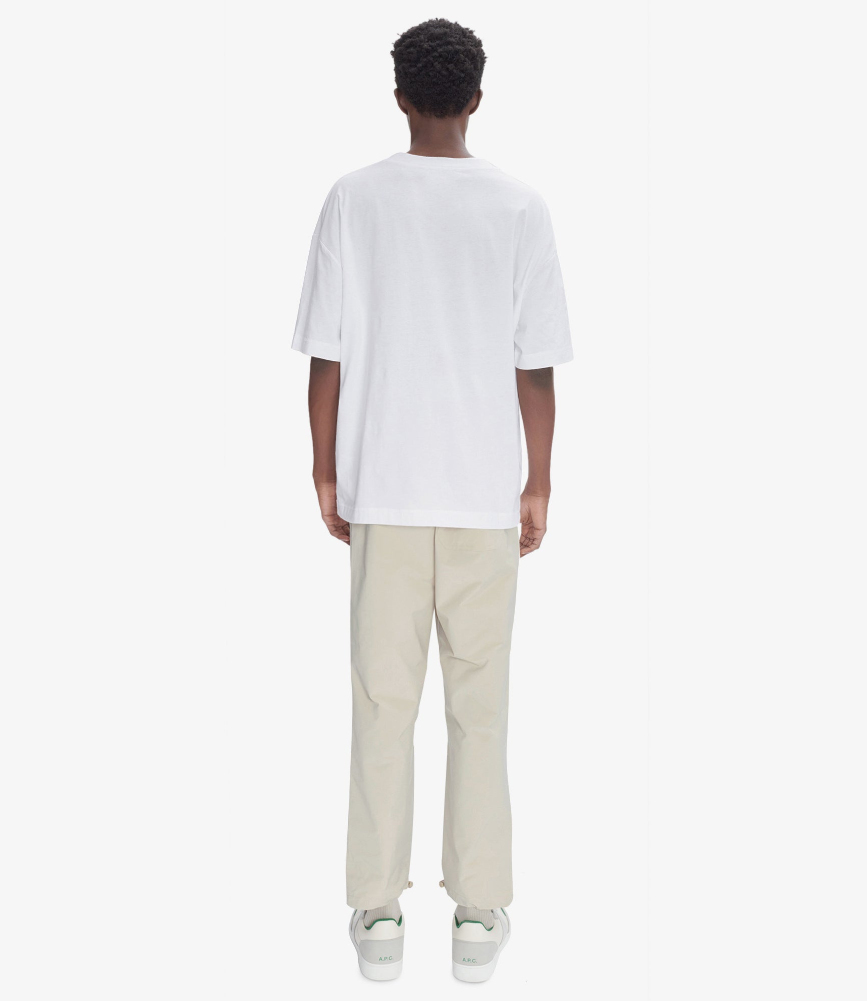 Oversize Grand VPC T-shirt | Organic solid-colored ribbed