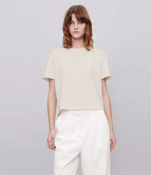A.P.C｜ (T-SHIRT BOXY PETIT VPC (COHBQ F26390 TAE)) Boxy Petit VPC T-shirt | 100% cotton | A.P.C. Ready-to-Wear