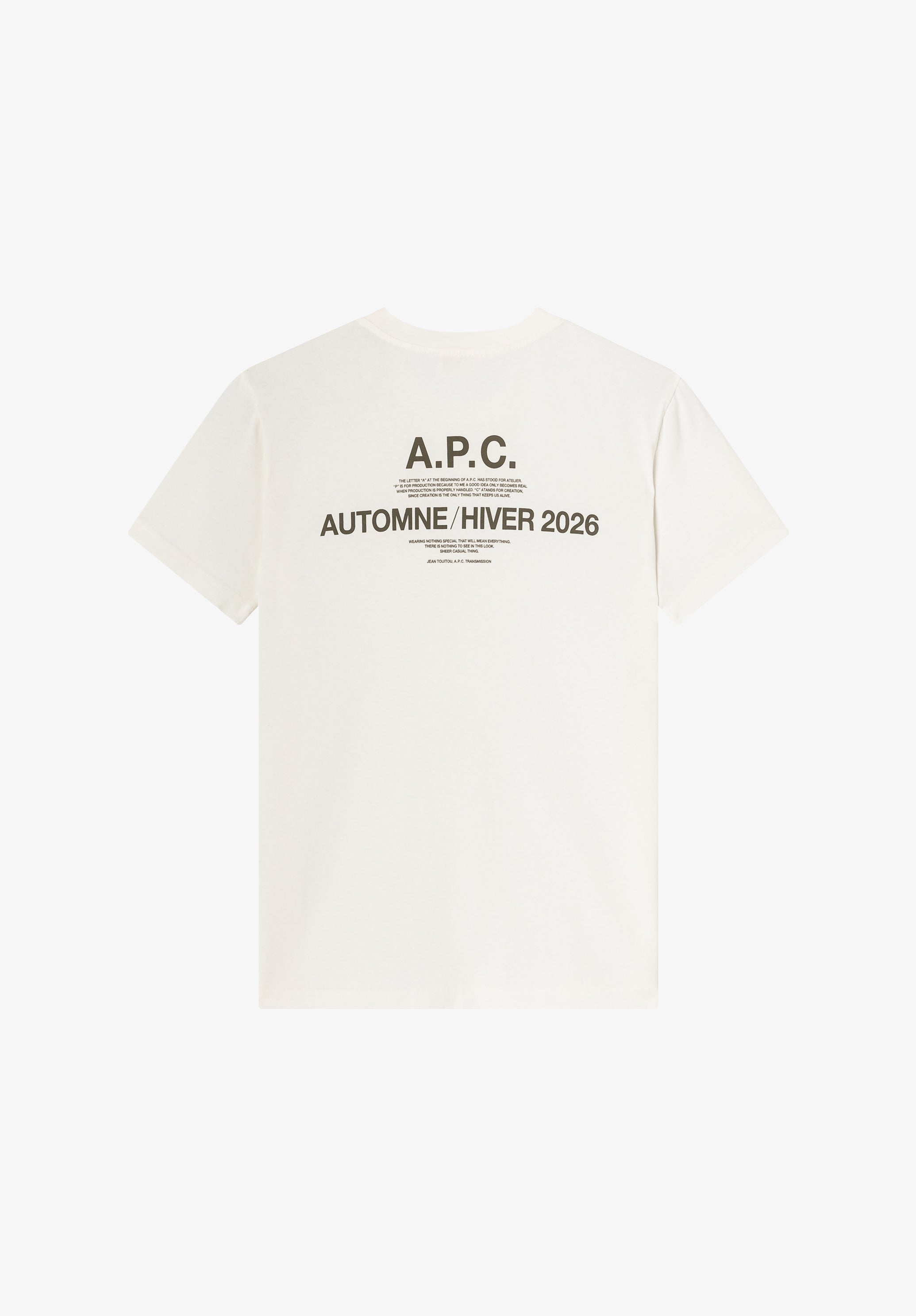 【A.P.C.】ロゴホワイトTシャツ A.P.C. | A.P.C. Autumn 26 T-Shirt | T-shirts