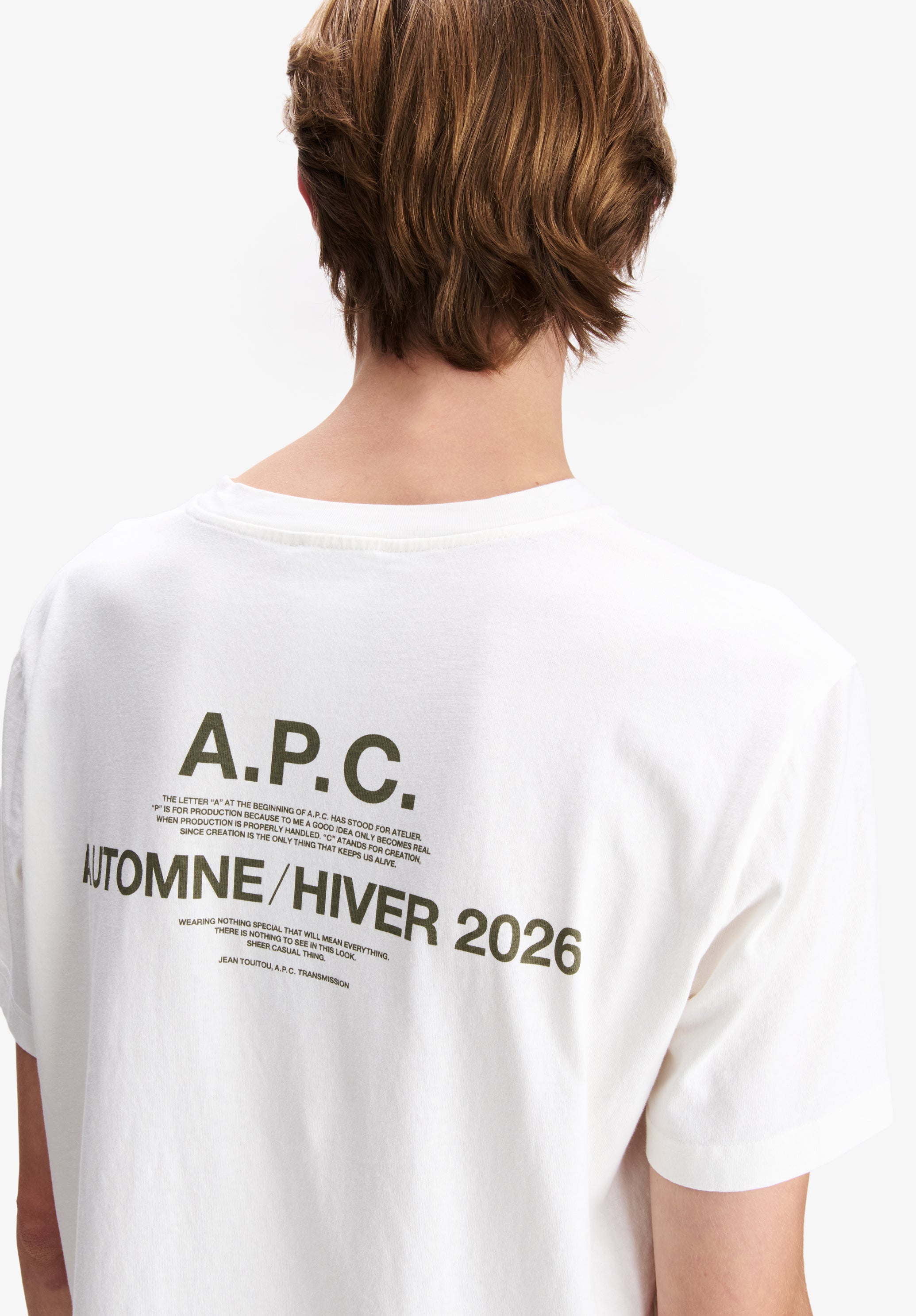 【A.P.C.】ロゴホワイトTシャツ A.P.C. | A.P.C. Autumn 26 T-Shirt | T-shirts