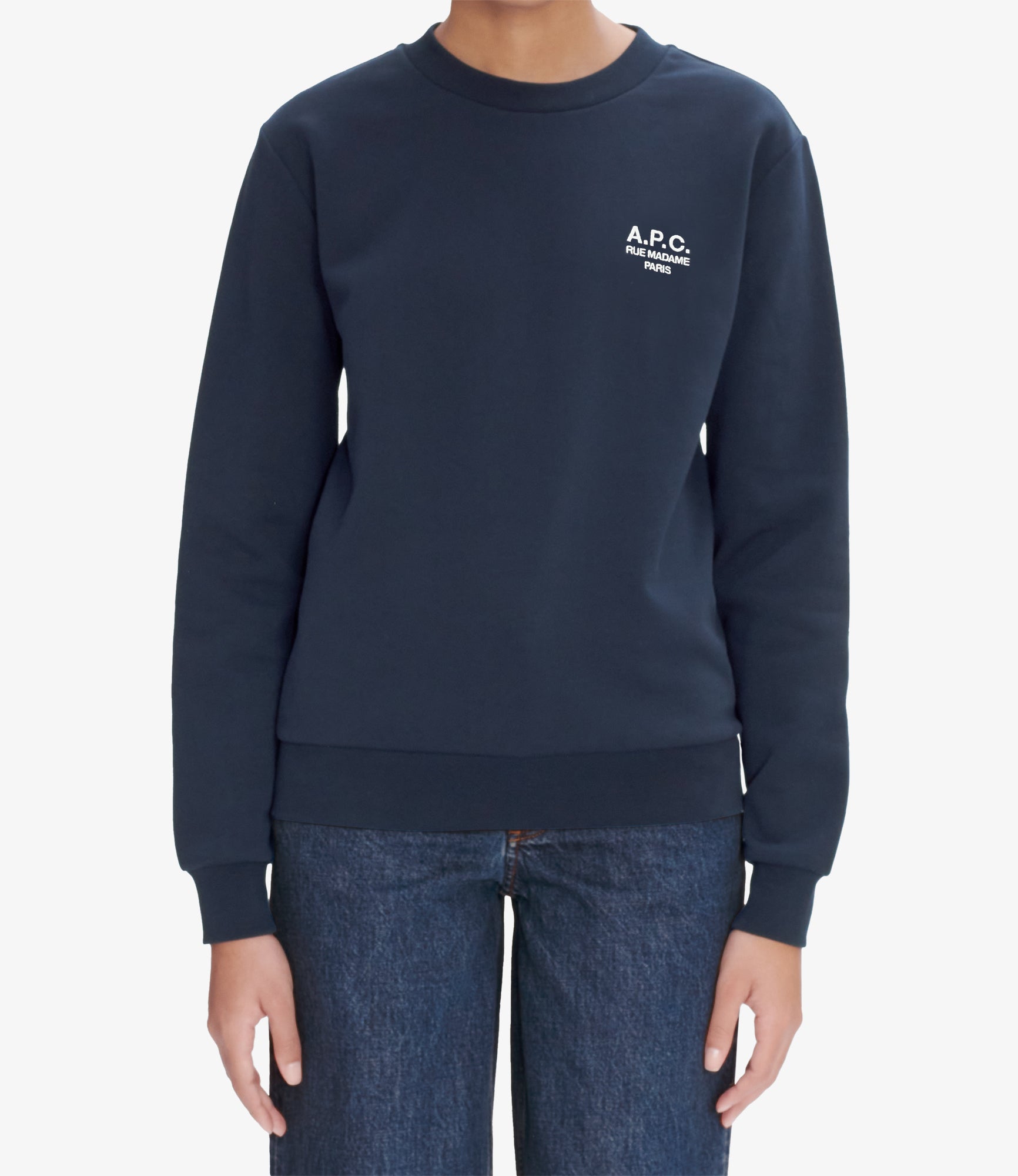 トップス a.p.c. coated sweat made in france Standard Rue Madame Unisex sweatshirt | Organic napped fleece