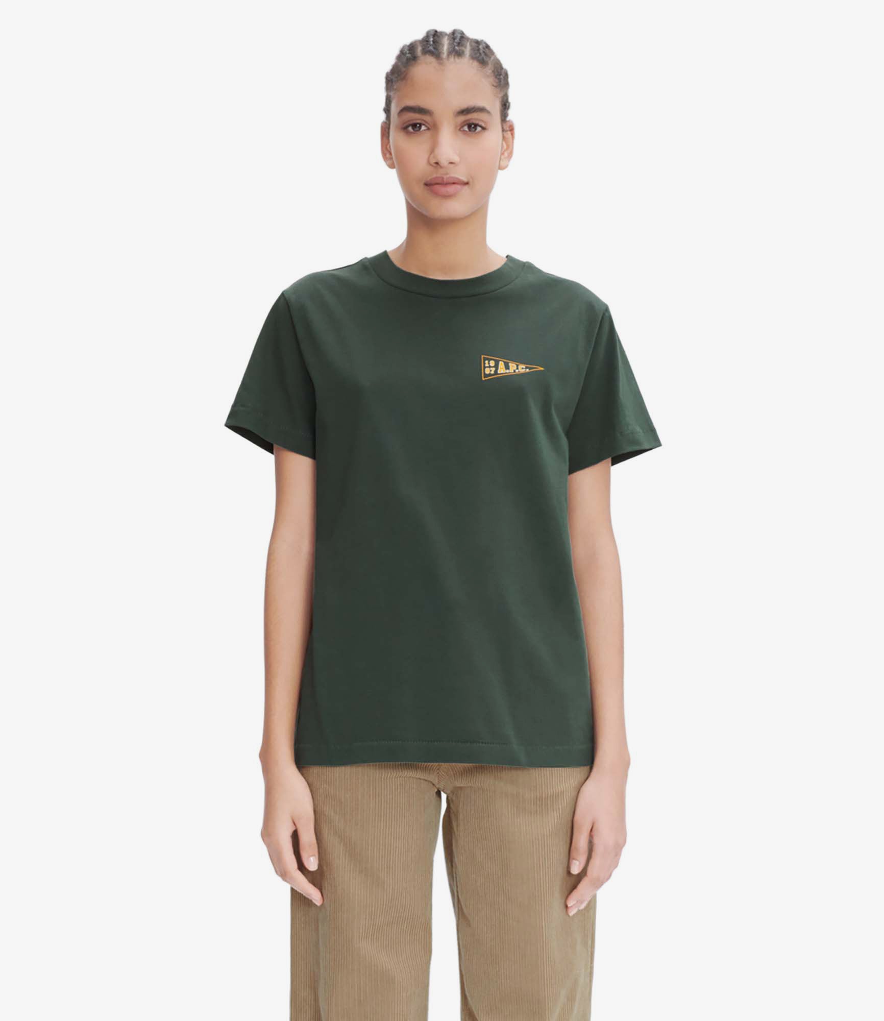 Tシャツ・カットソー A.P.C. t-shirt standard university (50706) Standard University T-shirt | Organic jersey | A.P.C. Ready