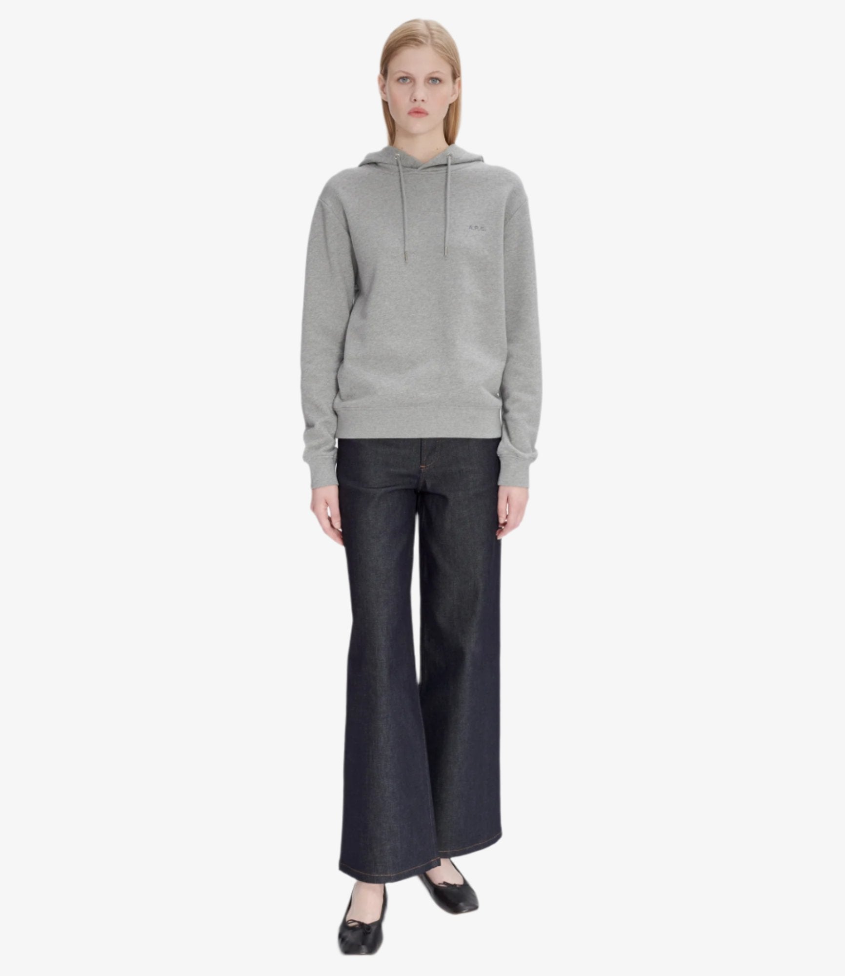 A.P.C｜HOOD/ZIP-UP (HOODIE STANDARD APC BRODE (COHBY M27 Standard A.P.C. Brodé Hoodie | Organic Jersey | A.P.C. Ready