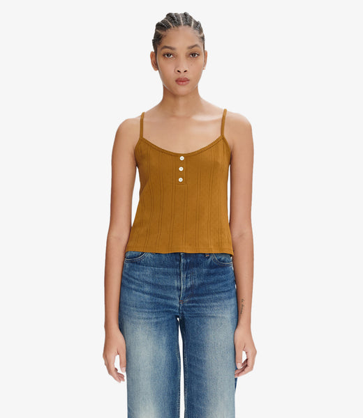 Adèle tank top | Organic cotton with small openwork embroidery