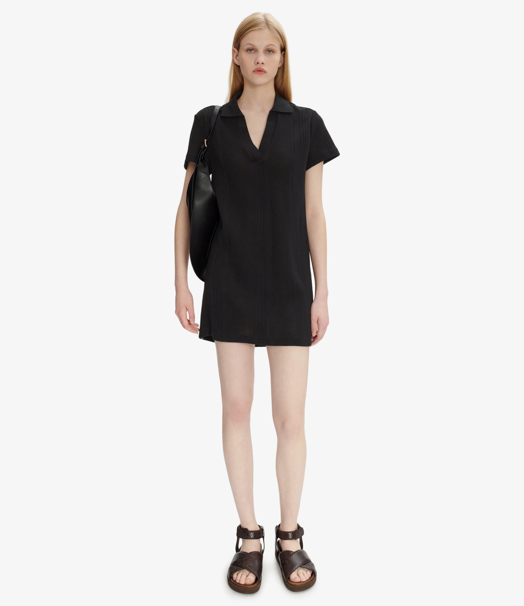 Aliénor dress | Heavyweight organic openwork material
