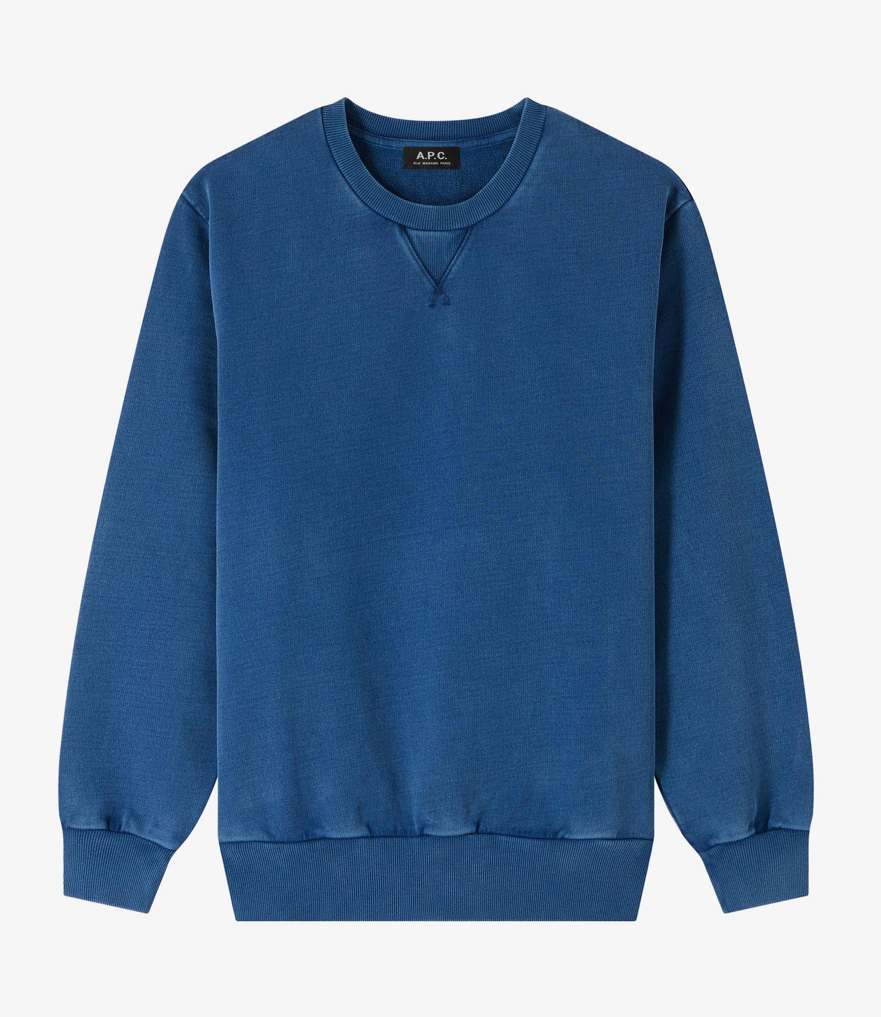 APC メンズ 長袖Tシャツ COHBR H27916 TIQ DARK NAVY ECRU Boxy Petit VPC sweatshirt | A.P.C.