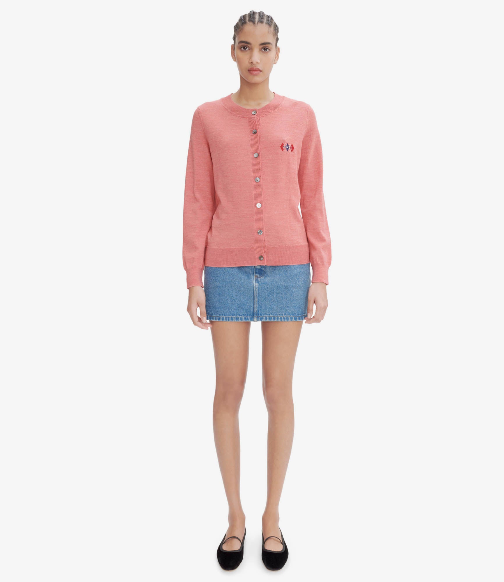 Mini-Jupe | Soft stonewashed indigo denim | A.P.C. Ready-to-Wear