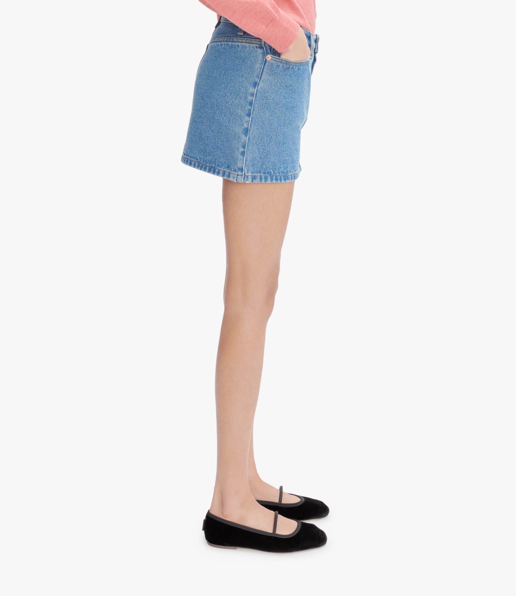 Mini-Jupe | Soft stonewashed indigo denim | A.P.C. Ready-to-Wear