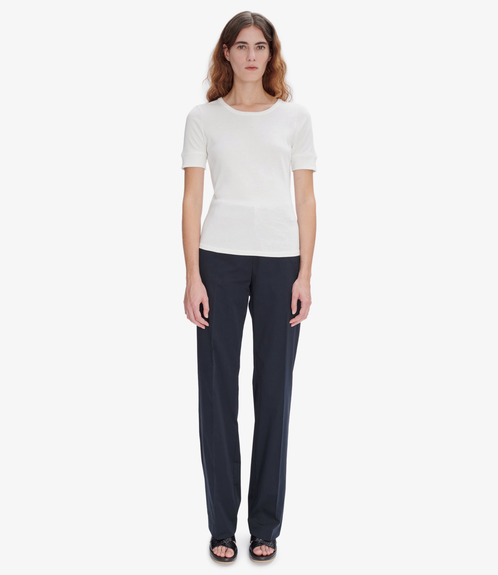 パンツ A.P.C. Women Straight Pants CODBSM09002IAI Blue Straight trousers for women, high wasted pants | A.P.C.