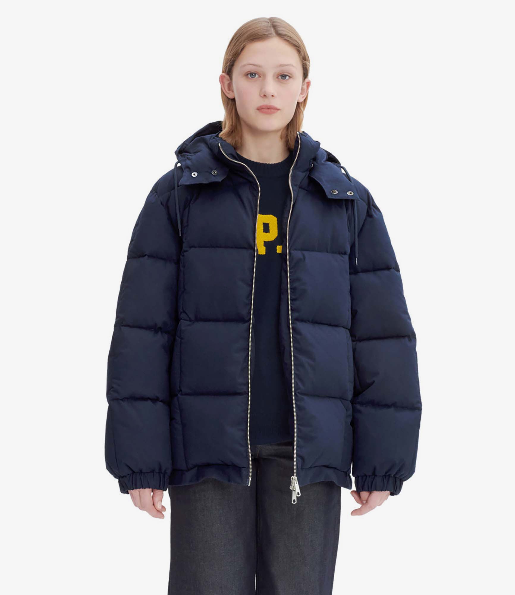 【関税込み】A.P.C. ネイビー Kyle パファージャケット 242252F063010_1.jpg