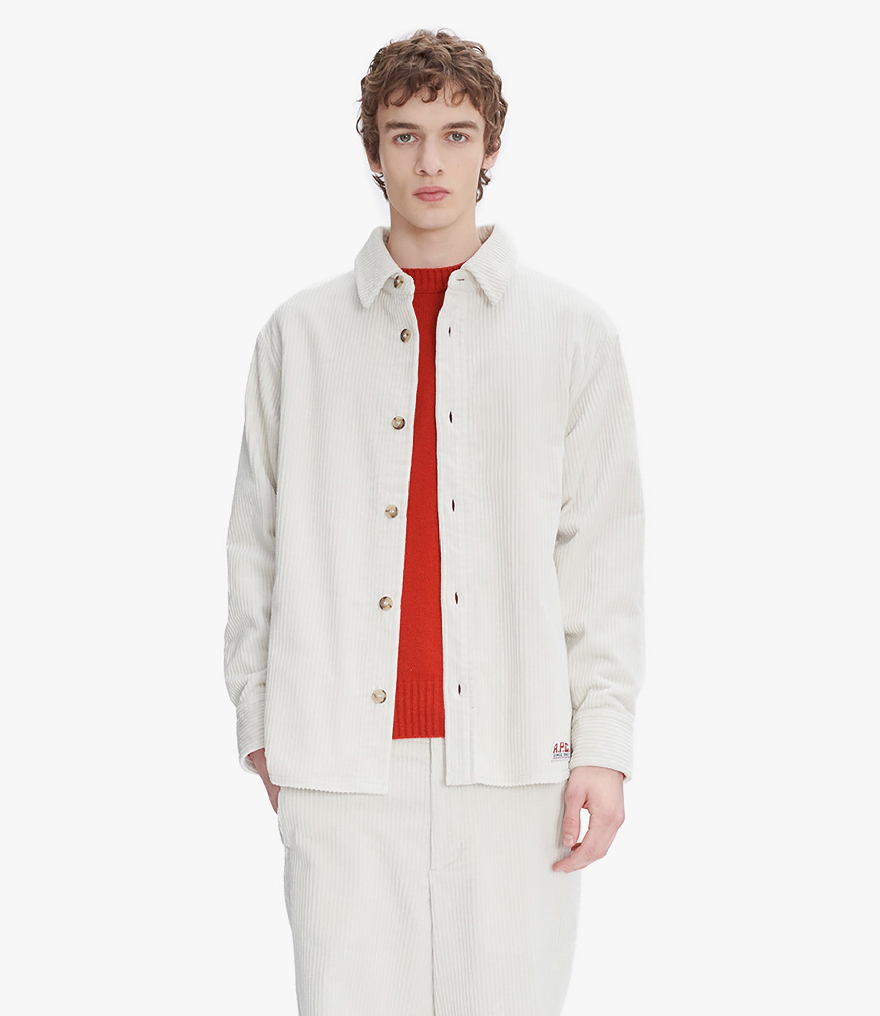 美品 A.P.C コットンリネン ミリタリージャケット APC ネイビー A.P.C. コットンリネンスカート タイトスカート ダークネイビー