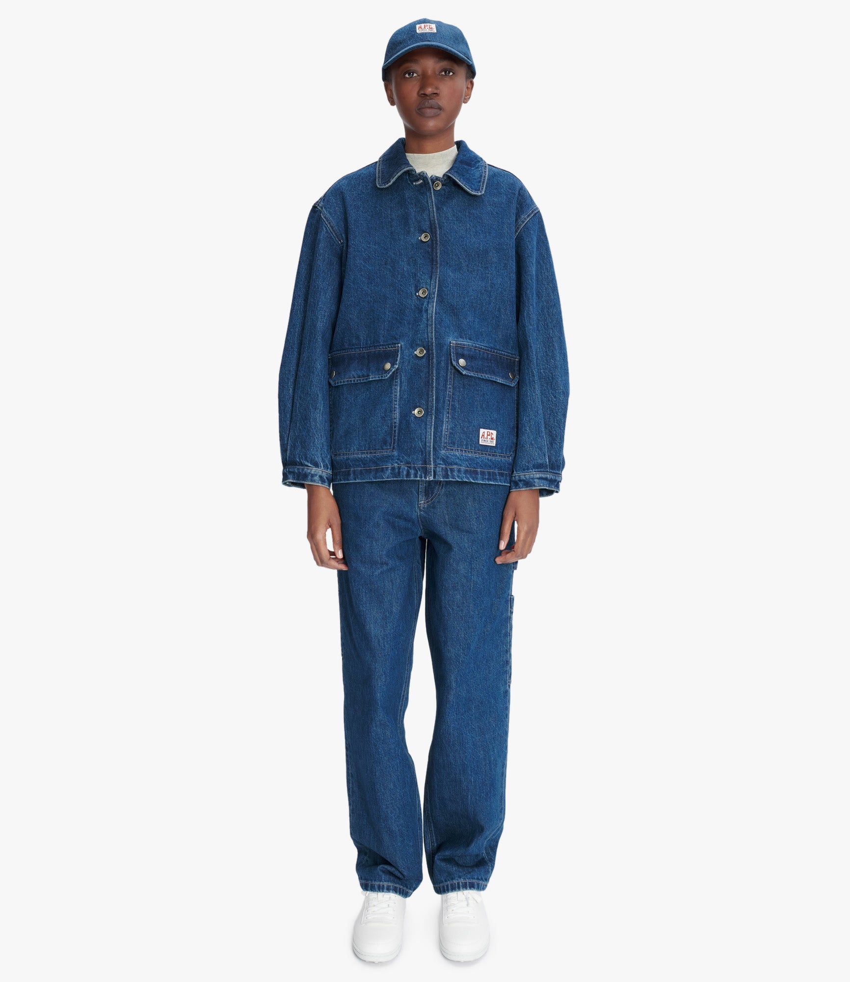 ジャケット ALYSI SS25 DENIM JACKET (205909 P5046BDM) Alys jacket | Organic stonewashed indigo denim | A.P.C.
