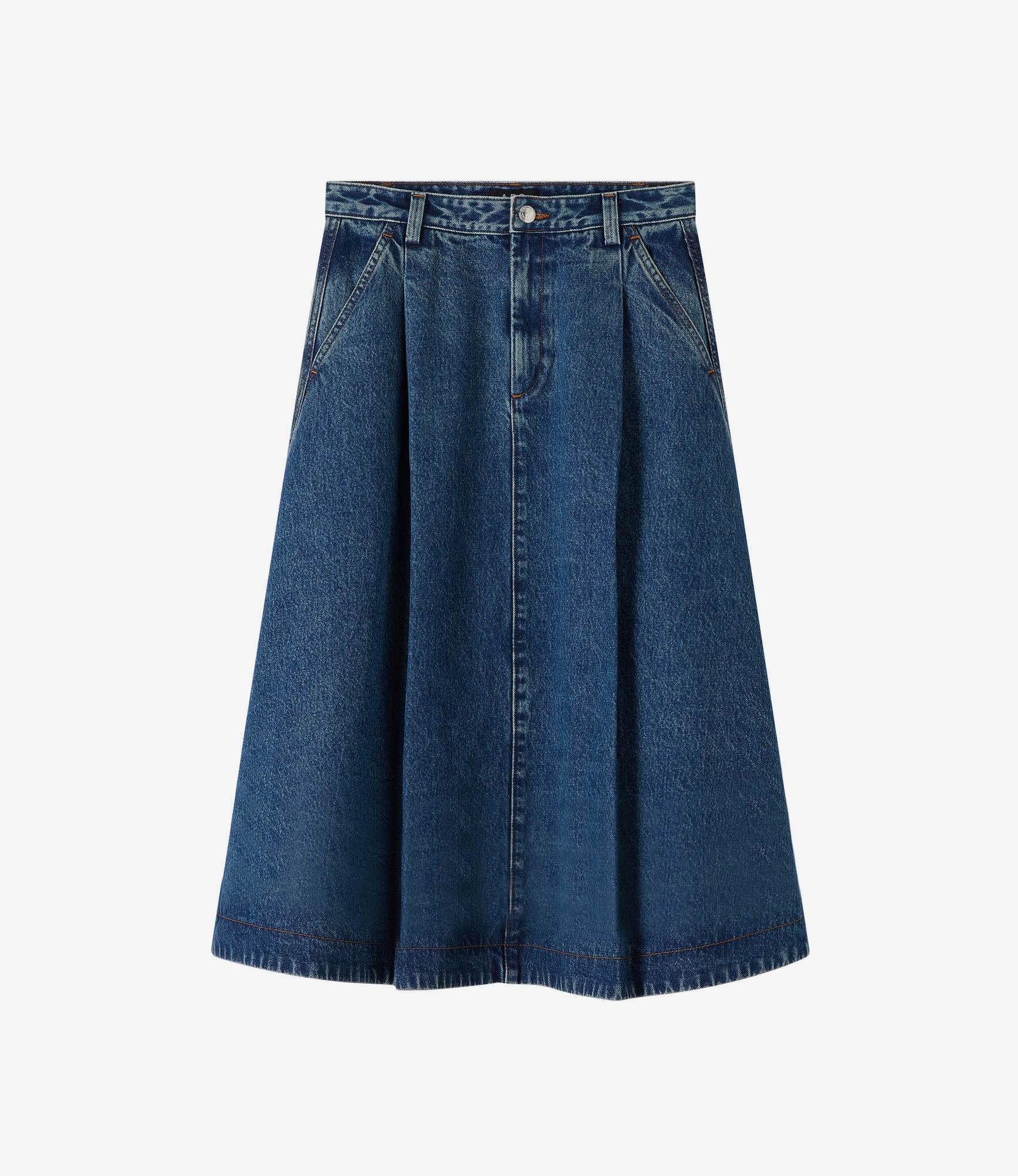 スカート A.P.C. Woman Skirt Indigo COGZUF06094 IAL Standard skirt | Soft feminine denim | A.P.C. Ready-to-Wear