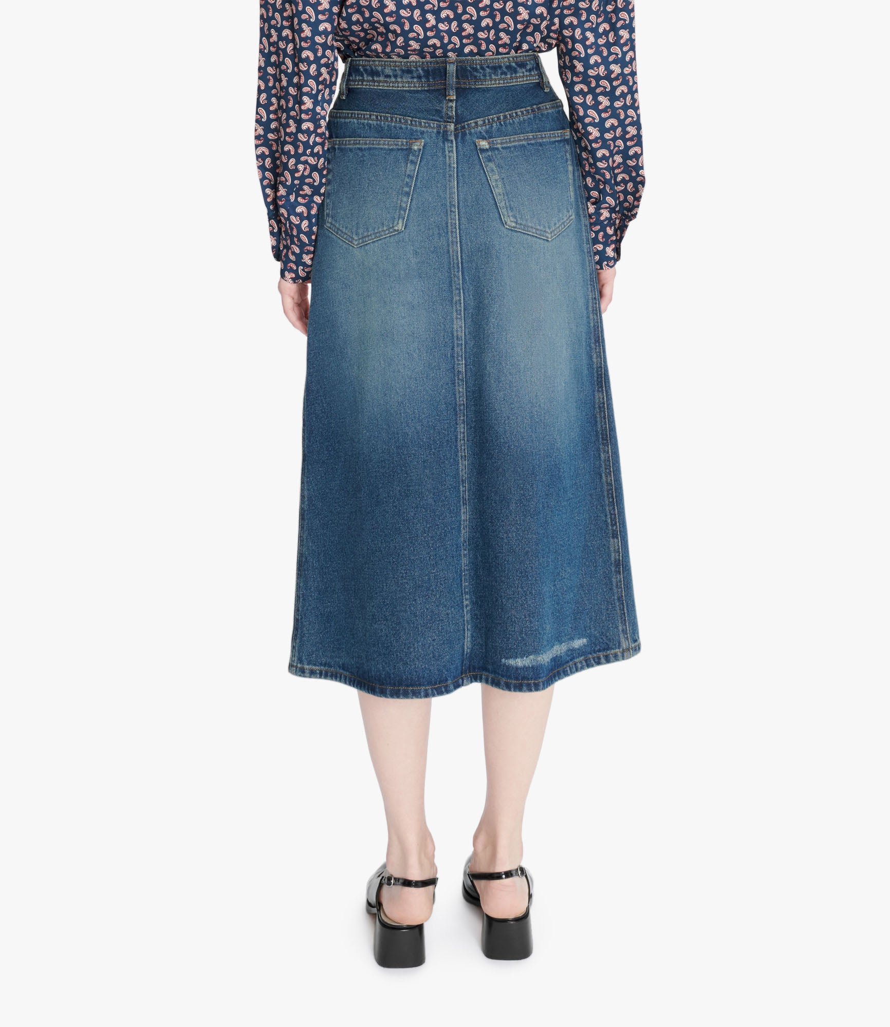 Georgia skirt | Butler stonewashed denim | A.P.C. Ready-to-Wear