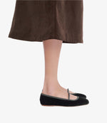 Swan ballet flats