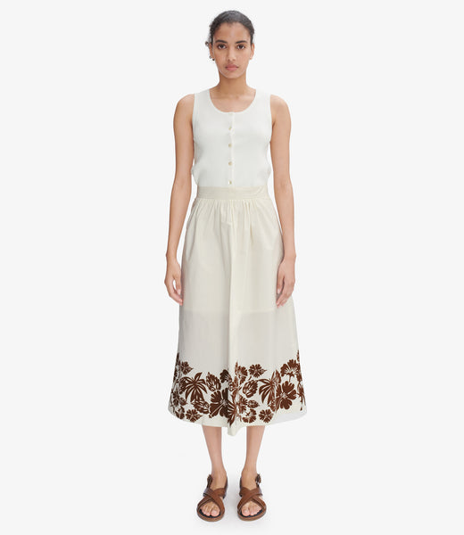 Ravenna Aloha skirt | Aloha-print poplin | A.P.C. Ready-to-Wear