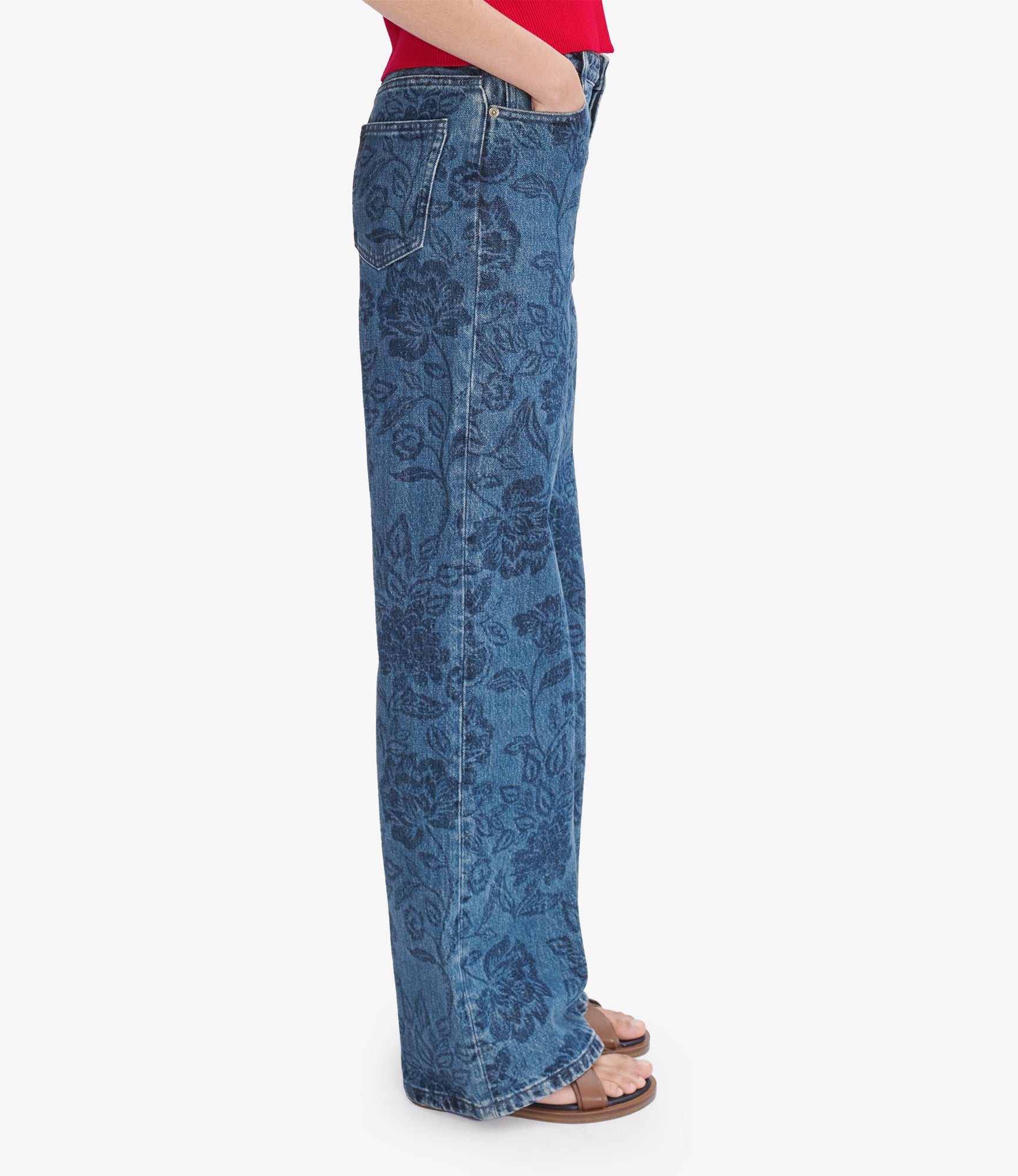 Elisabeth jeans | Floral-print denim | A.P.C. Ready-to-Wear