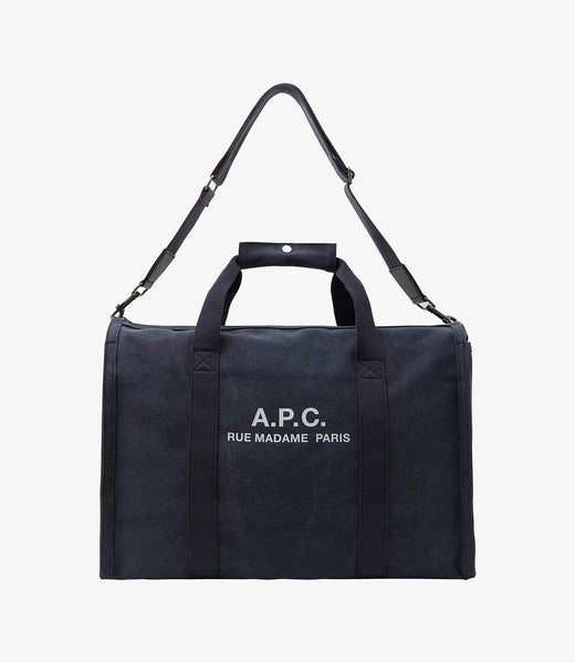 ★A.P.C.★ Recuperation Jim Tote Bag Blue COHGVH62230IAA COH Recuperation gym bag | Stonewashed raw cotton canvas