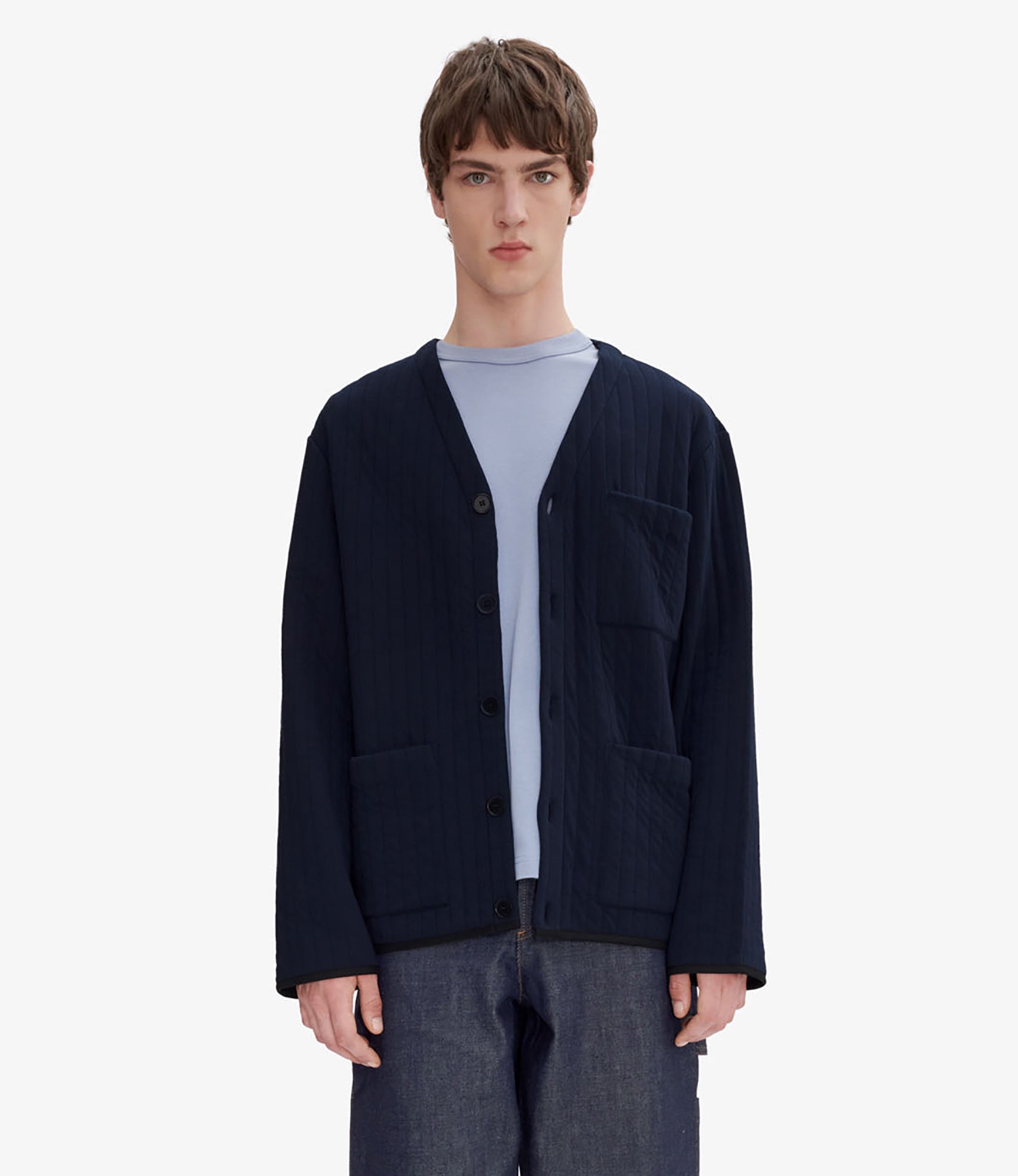 Leandre jacket | Recycled organic polycotton jacquard fleece