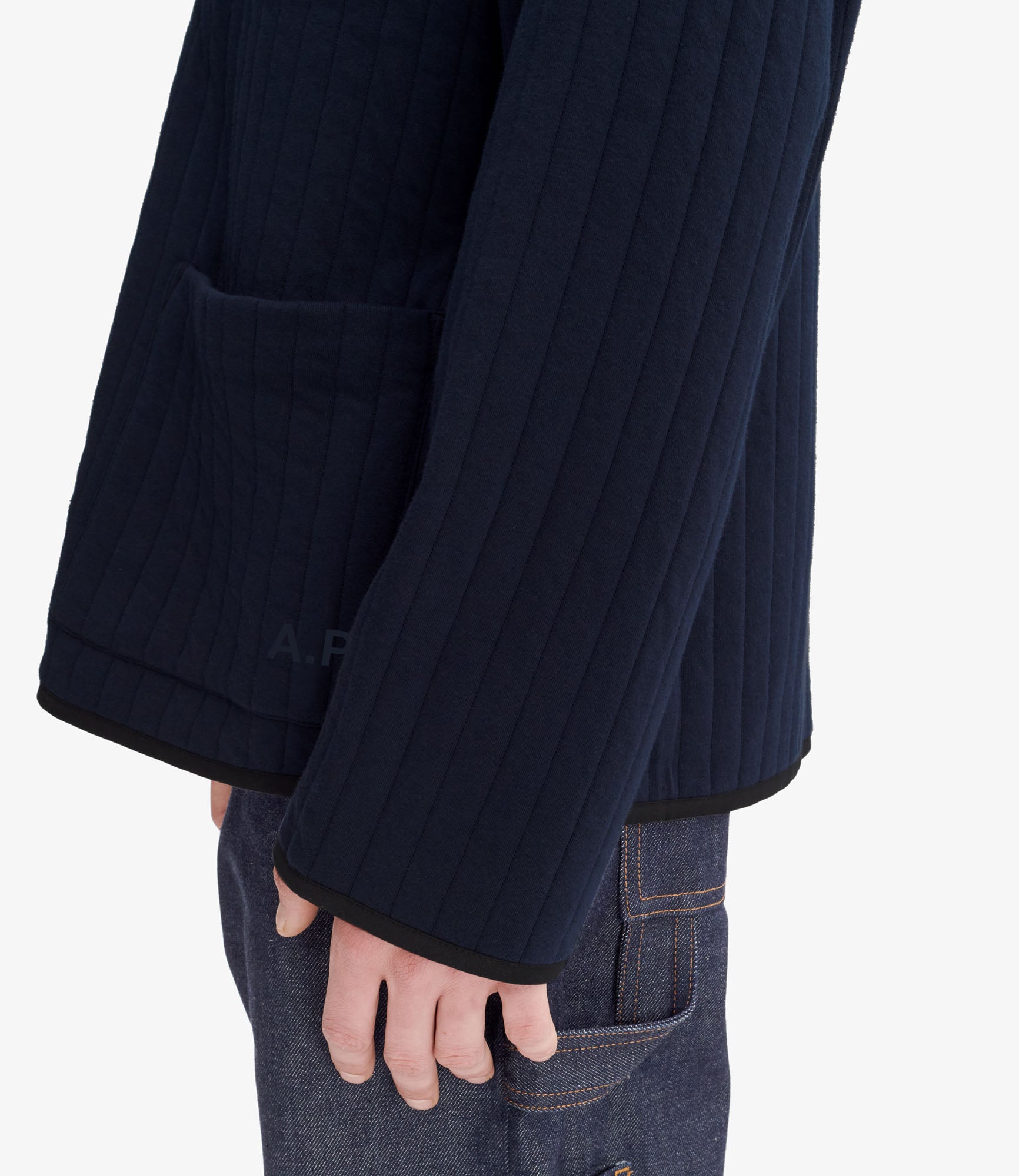 Leandre jacket | Recycled organic polycotton jacquard fleece