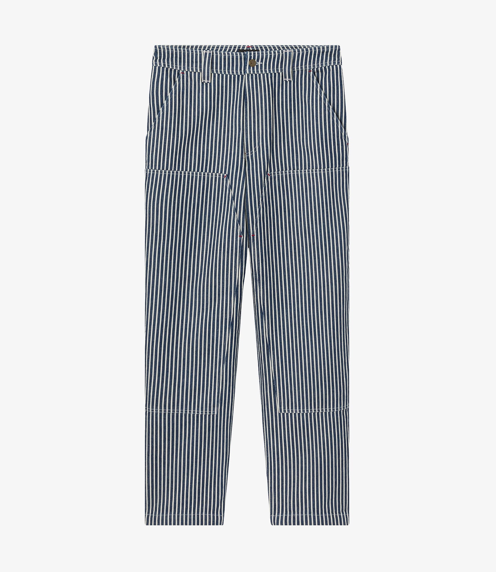 パンツ A.P.C. Women Straight Pants COHEQF09085 IAL BLUE Gustav Pants | Cotton drill | A.P.C. Ready-to-Wear
