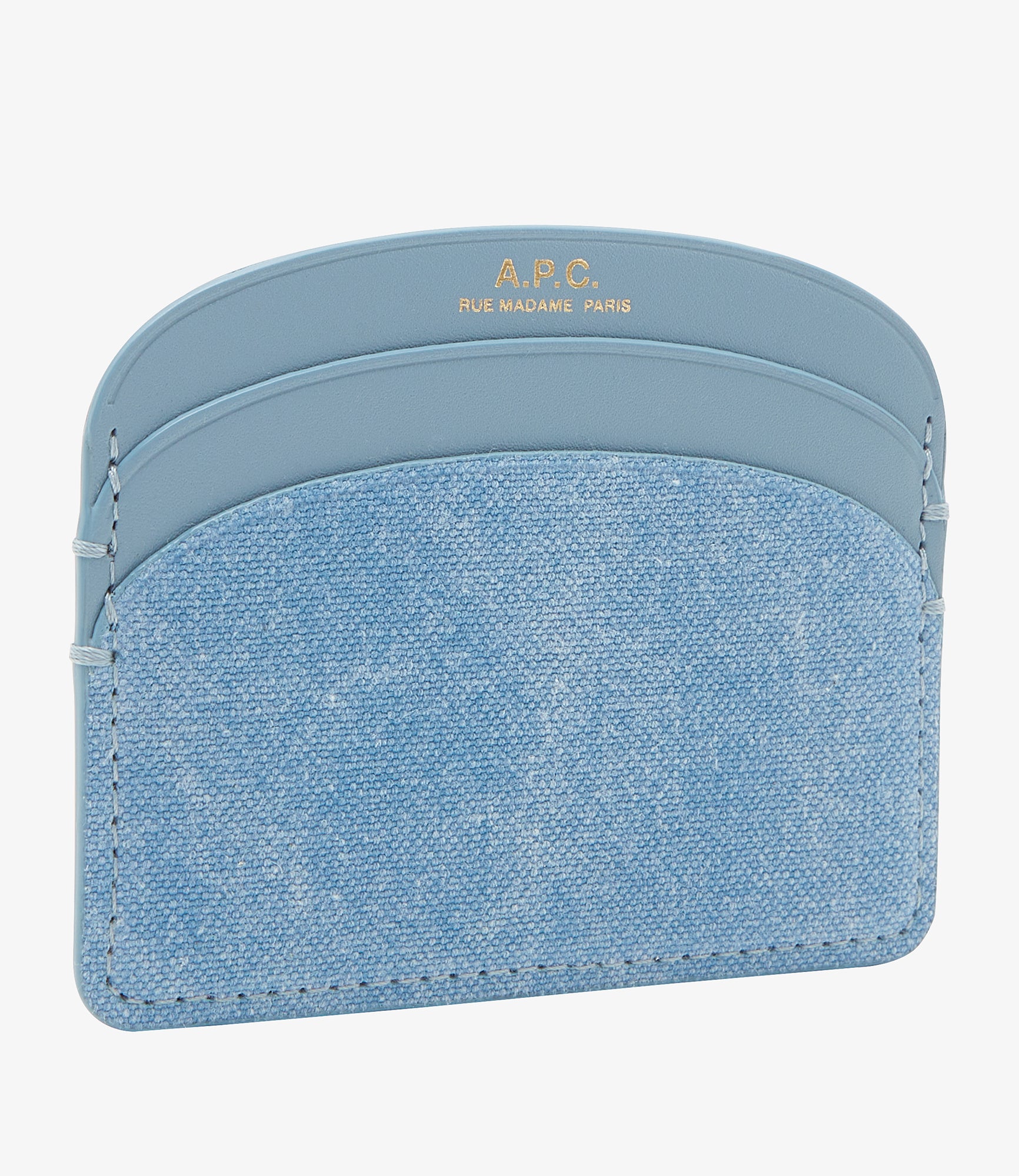 ★A.P.C.★ Demilun Card Holder Cloud Blue PXAWVF63270IAY MUSINSA | A.P.C. Demilun Card Holder - Cloud Blue