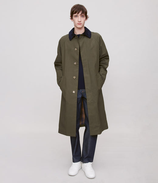 A.P.C｜COATS ( Mac Gaspard (COHAK F01507 IAK)) Gaspard raincoat | Brushed moleskin | A.P.C. Ready-to-Wear