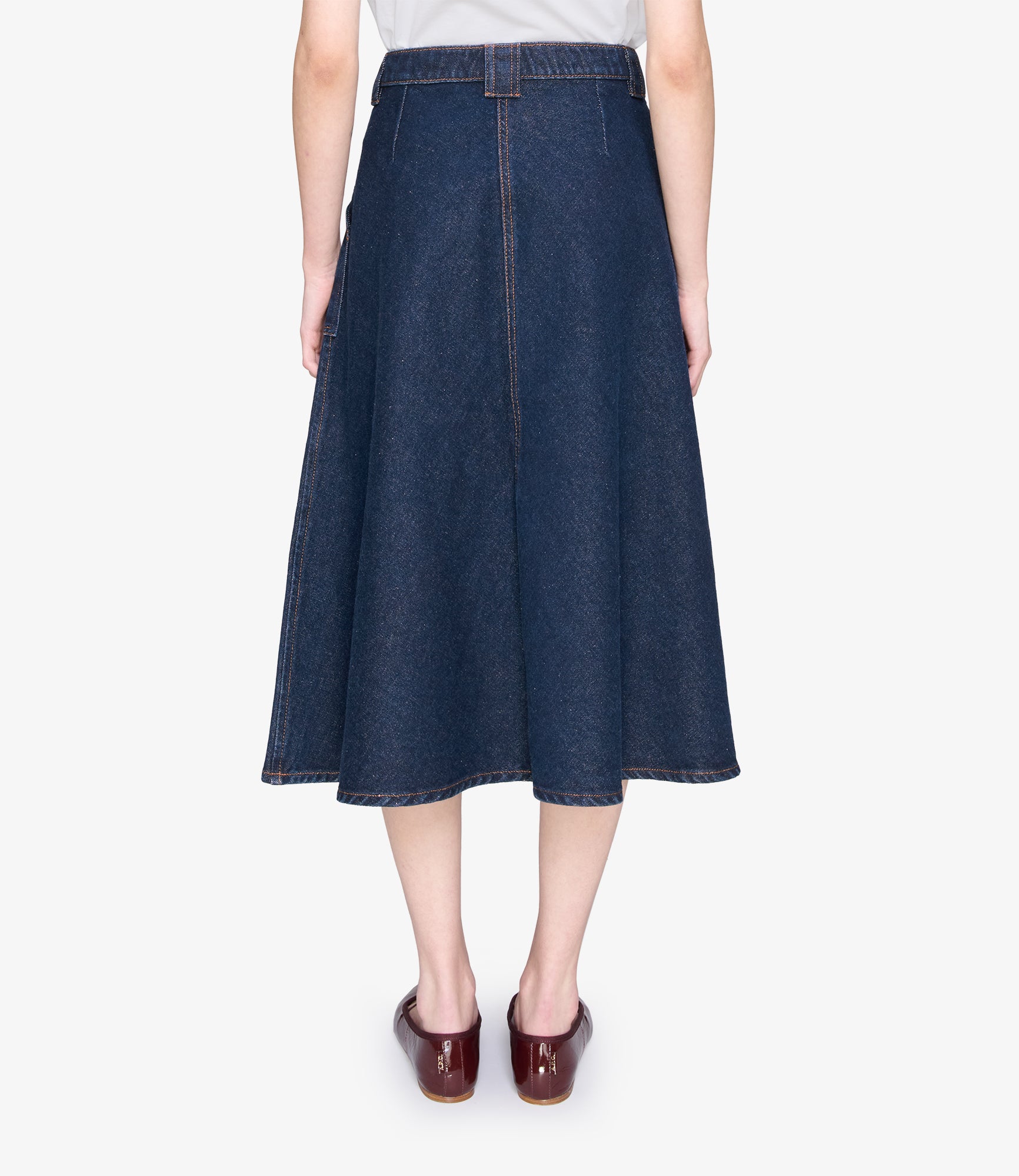 Laurie skirt | Soft stonewashed denim | A.P.C. Ready-to-Wear