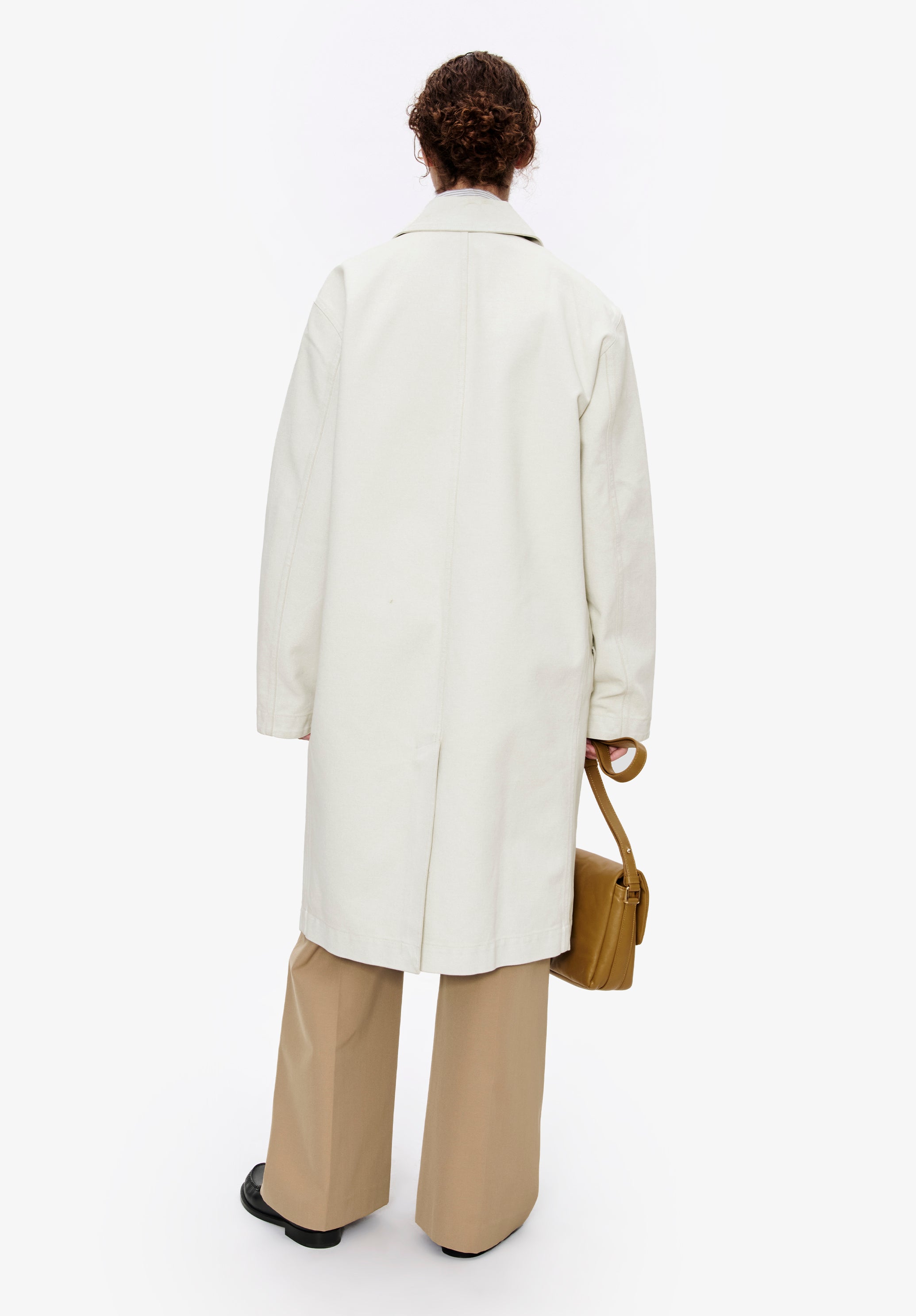 Coated canvas overcoat | Outerwear | A.P.C. Ready-to-Wear