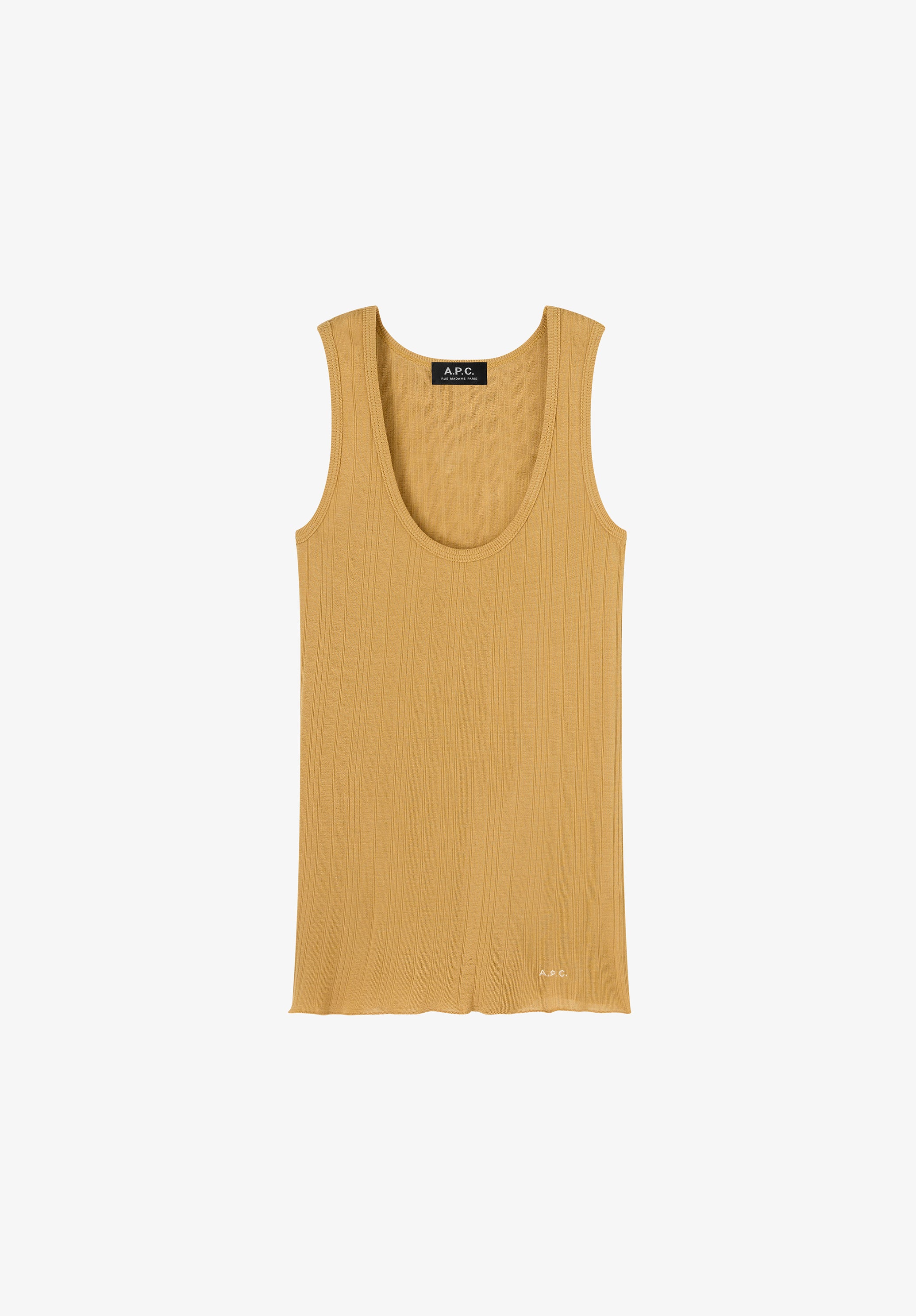 Fitted Lisle thread tank top | T-shirts | A.P.C. Ready-to-Wear