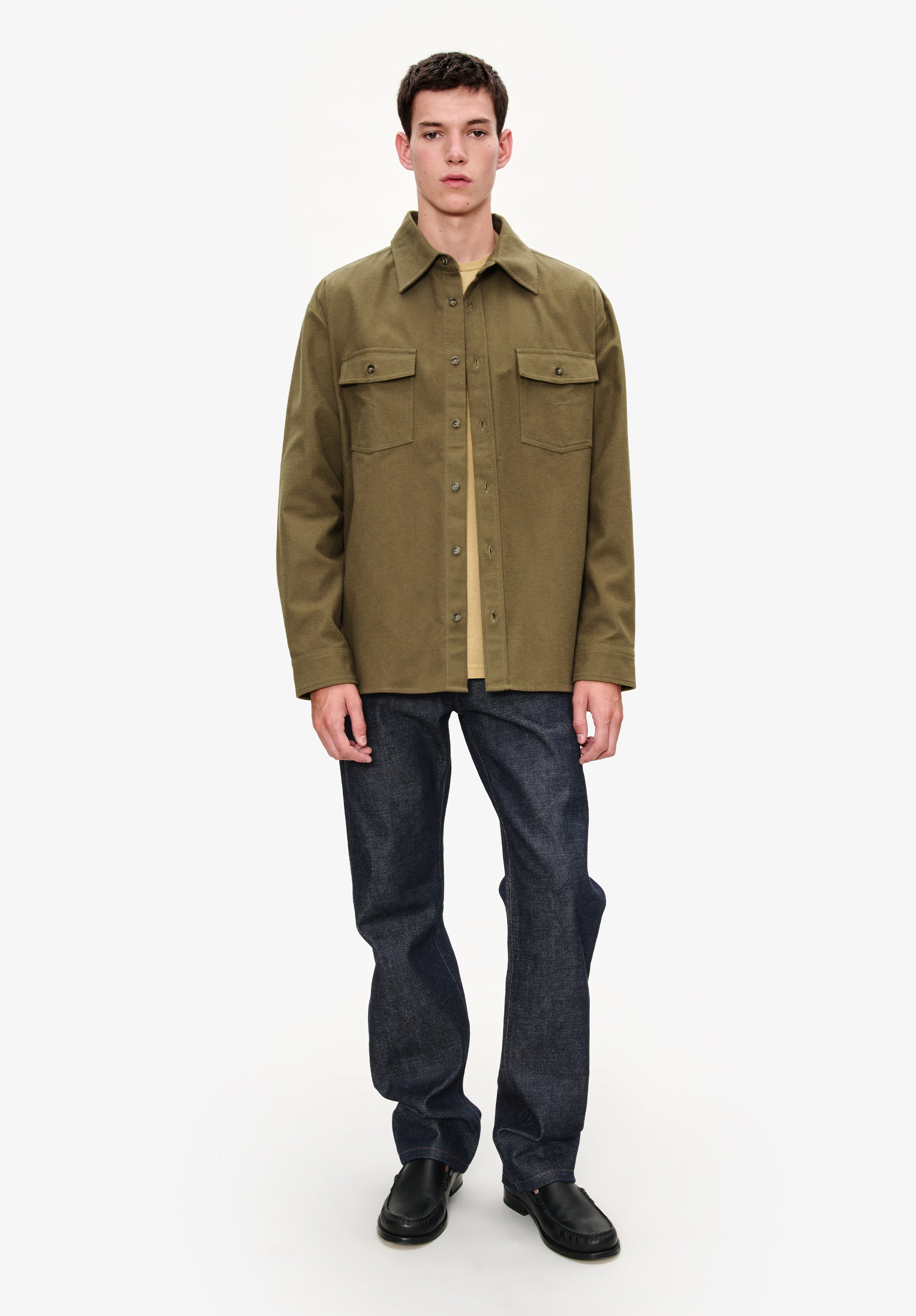 Solid-colour cotton overshirt | Jackets | A.P.C. Ready-to-Wear