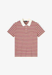 Red striped polo