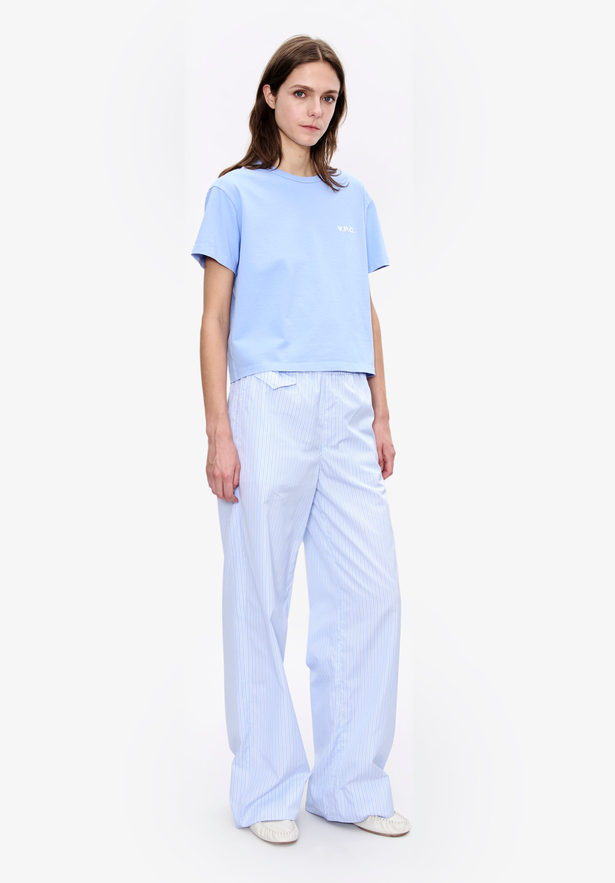 パンツ A.P.C Cotton Wide Work Pants White AW24MEN_SECOM-5990_issues.jpg?