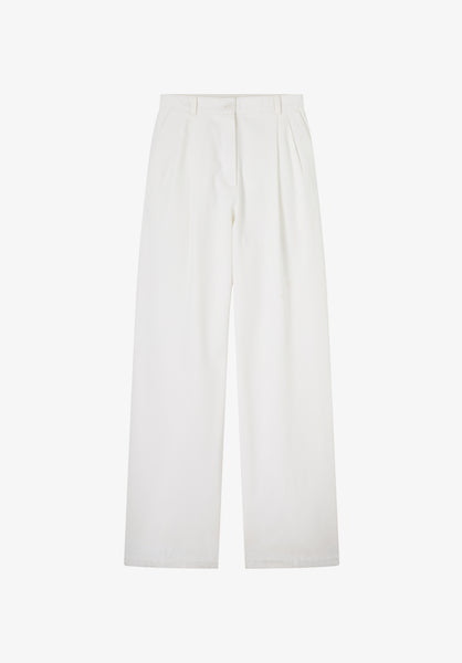 パンツ A.P.C Cotton Wide Work Pants White Ginny Trousers | Women's Pants | A.P.C. Ready-to-Wear