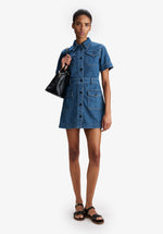 A.P.C. | Faded Denim Dress With Pockets | Dresses