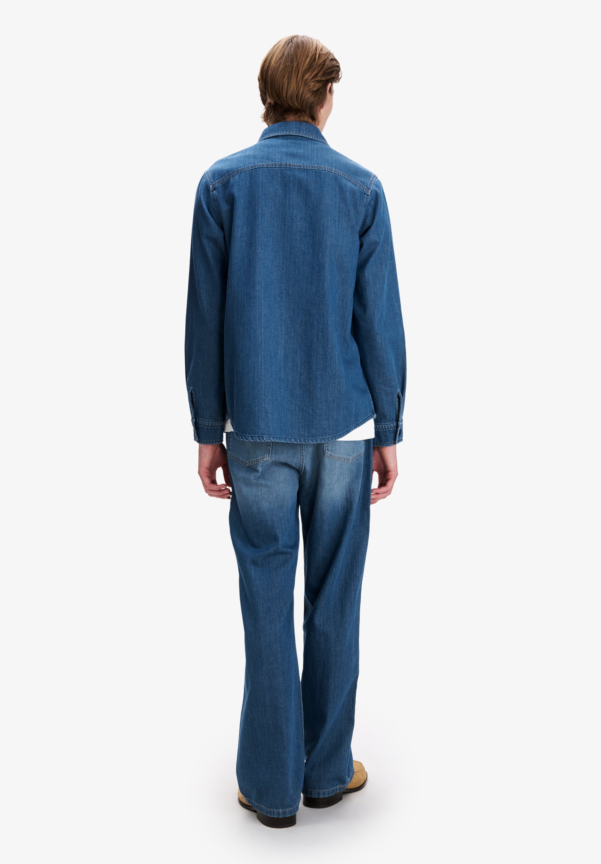 A.P.C. | Faded Denim Overshirt With Pockets | Jackets