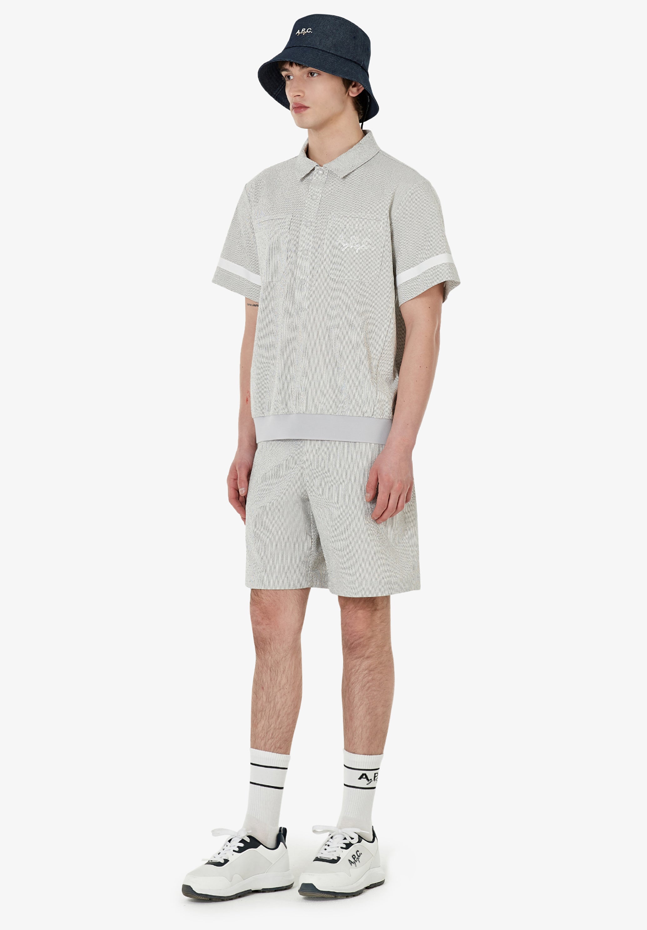 Seersucker polo A.P.C. Golf | A.P.C. Ready-to-Wear