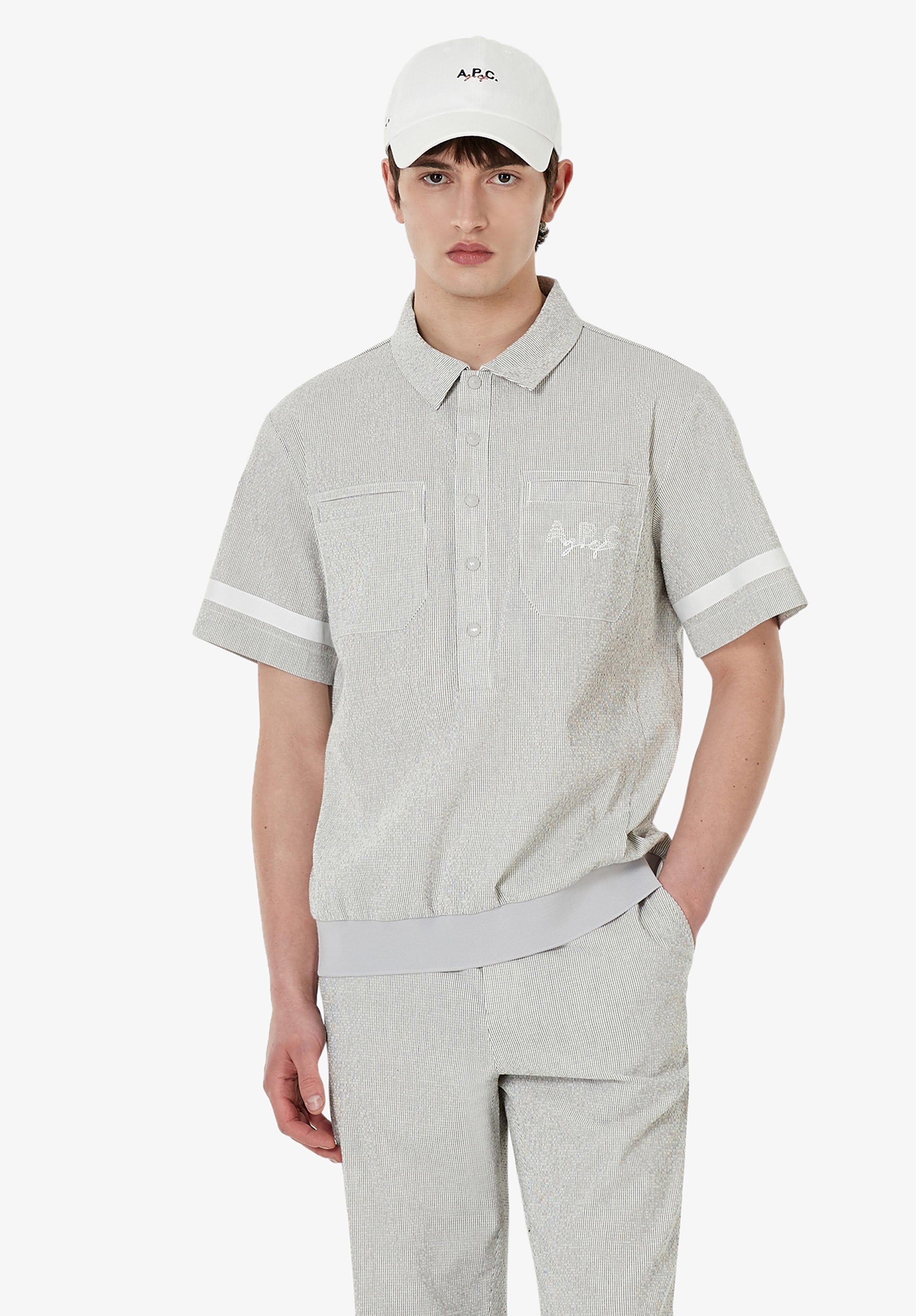 Seersucker polo A.P.C. Golf | A.P.C. Ready-to-Wear