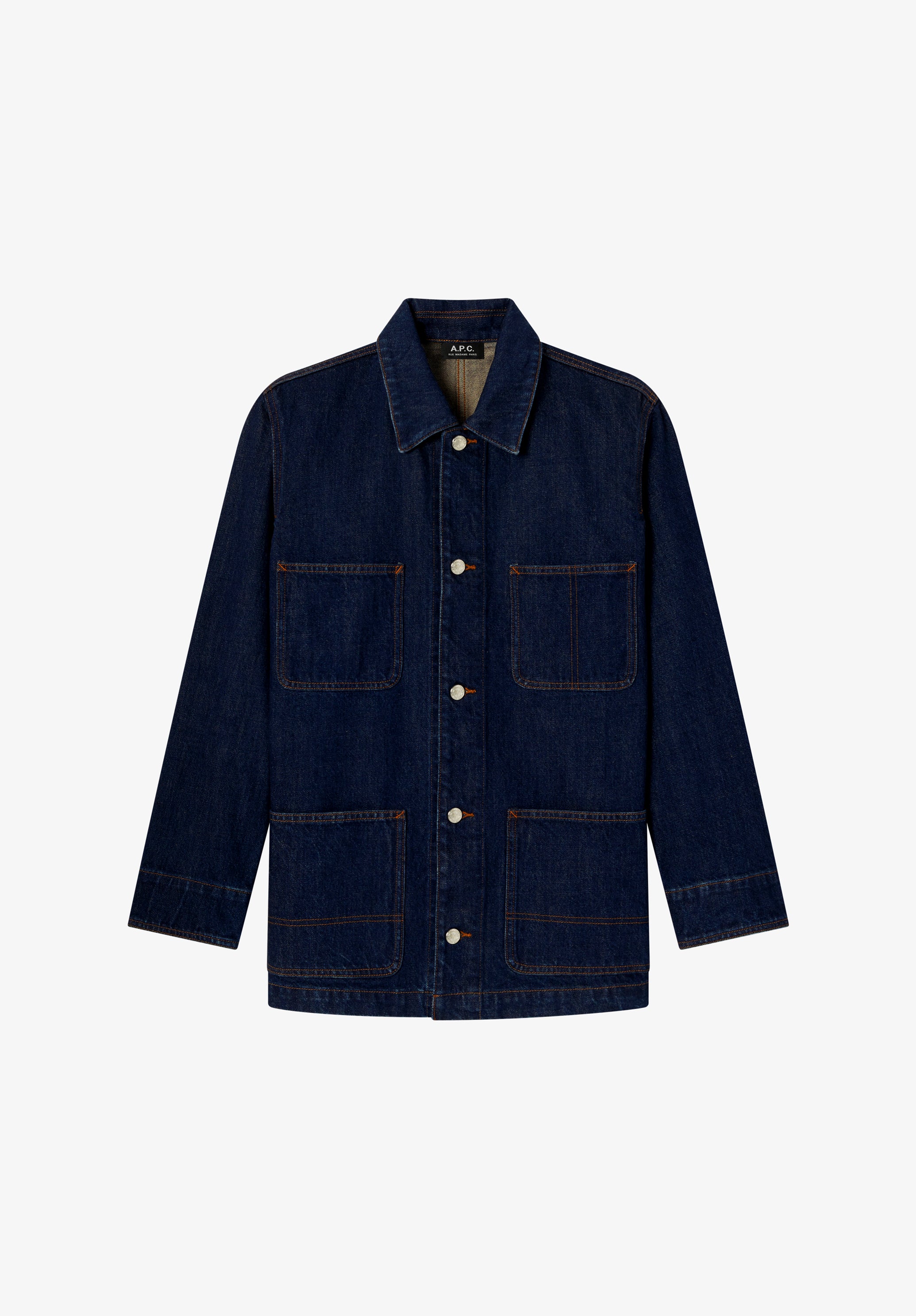 A.P.C. | Faded Japanese Denim Workwear Jacket | Jackets