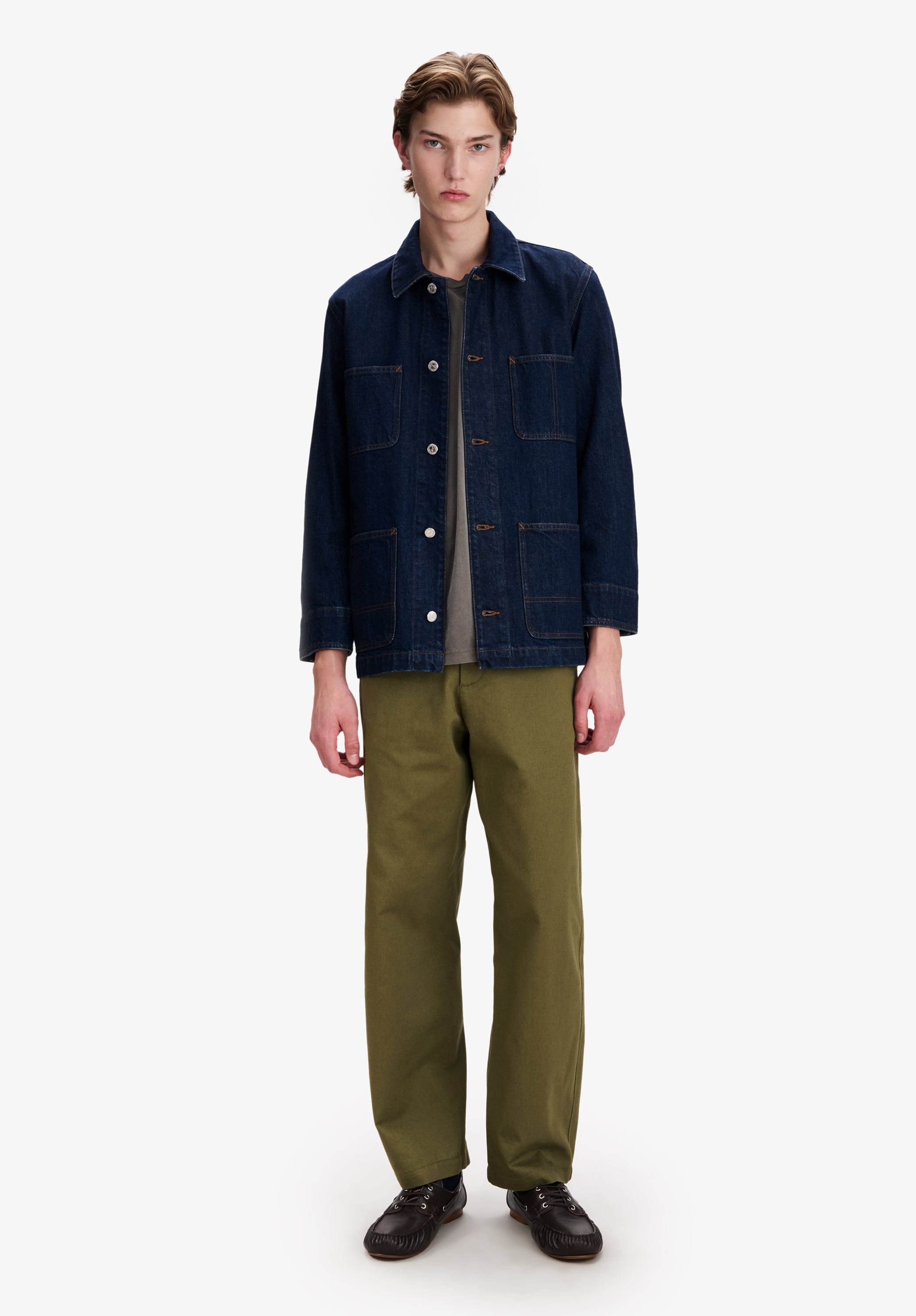 A.P.C. | Faded Japanese Denim Workwear Jacket | Jackets