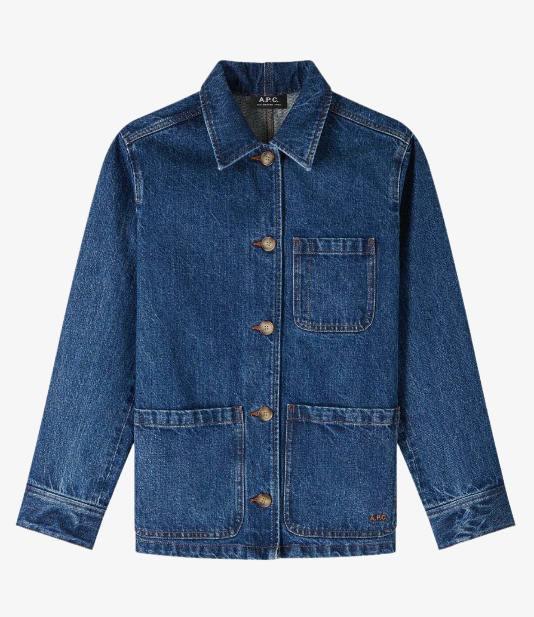 Silvana Logo jacket | Stonewashed Indigo Japanese Denim Silvana Logo jacket | Stonewashed Indigo Japanese Denim