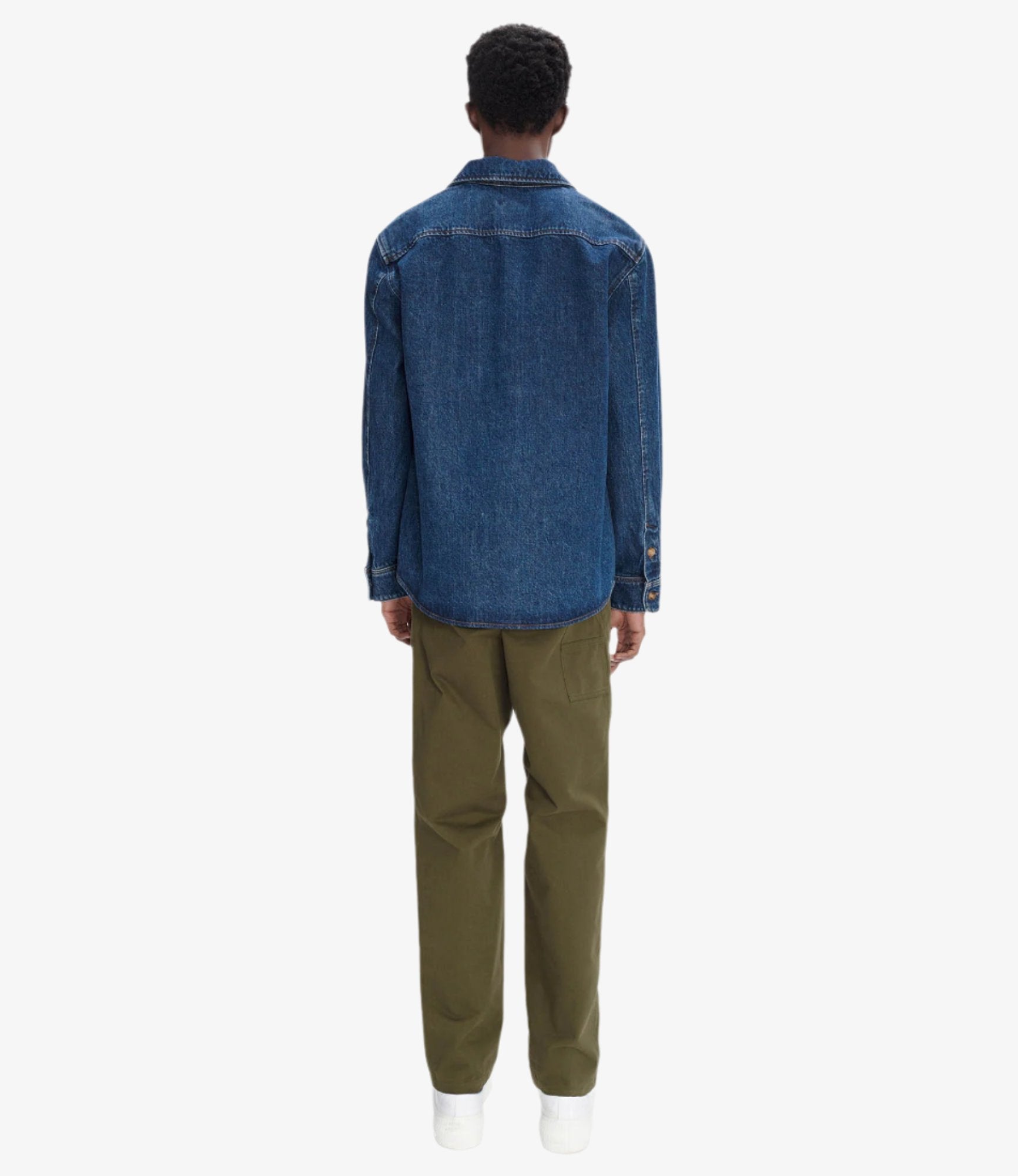 A.P.C ヴィンテージ Vittorio Brodé overshirt | Stonewashed Indigo Japanese Denim
