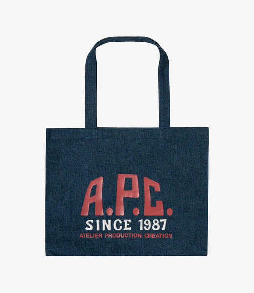Diane Carpenter shopping bag | Organic stonewashed indigo