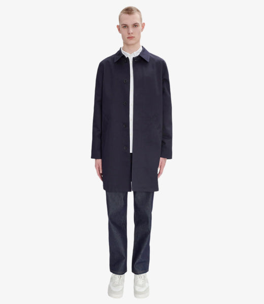 ジャケット・アウター A.P.C. Urban Mac Coat-Navy/M Urban mac - Waterproof coat - Italian cotton - A.P.C. Ready