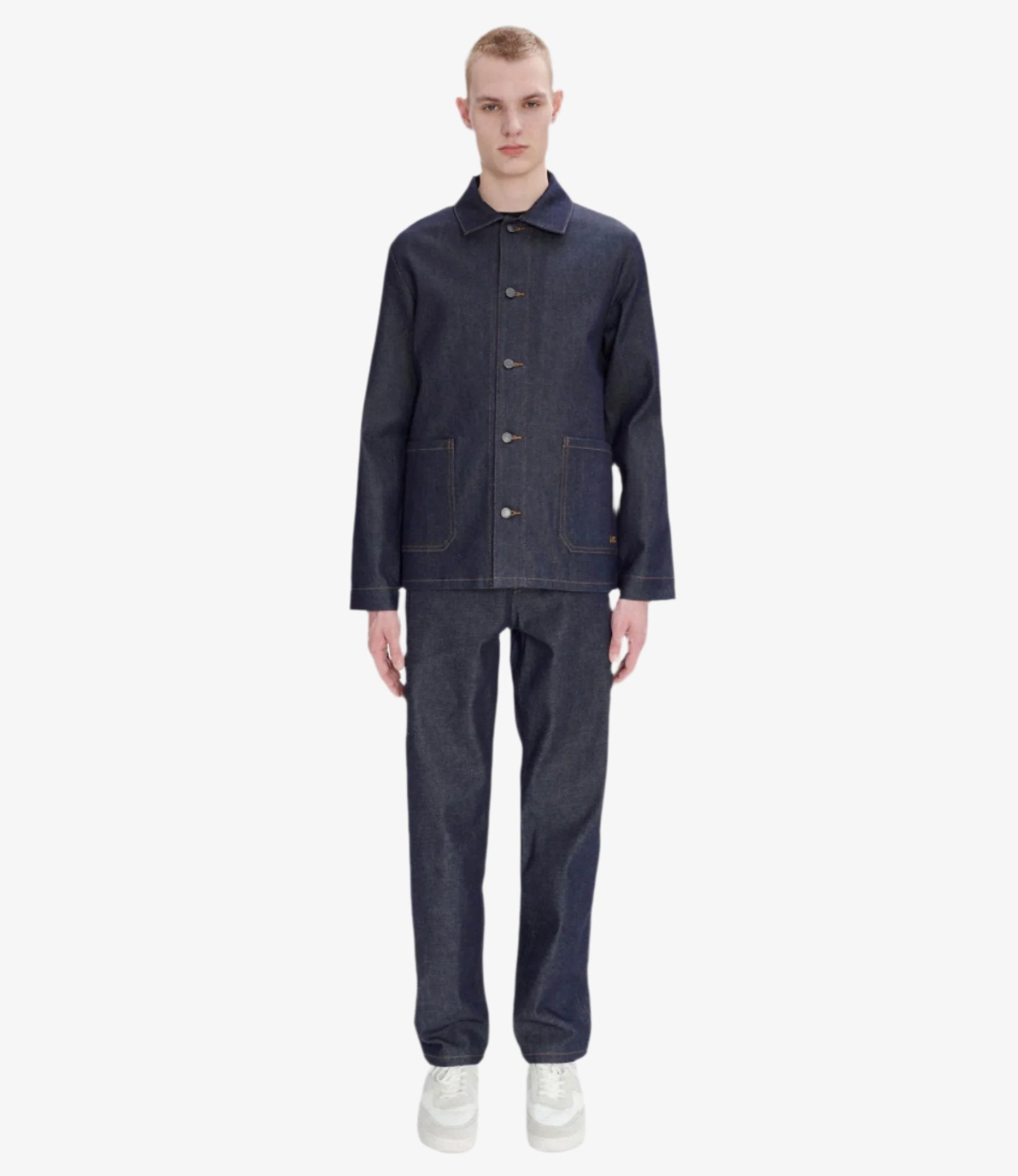 Kerlouan Logo jacket | Indigo stretch denim | A.P.C. Ready