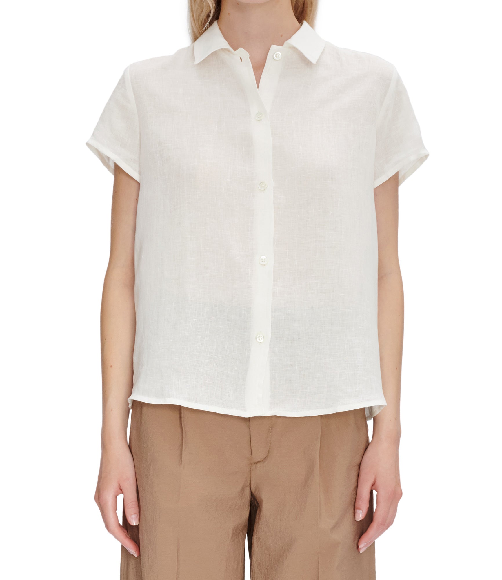 ★★APC All Purpose Creams★★  Scribble Shirt White Mul Women's Wrinkle-Free Pinpoint Oxford Shirt, Long-Sleeve