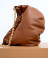 A.P.C. Recycled Material - Brown Ninon Chain bag.