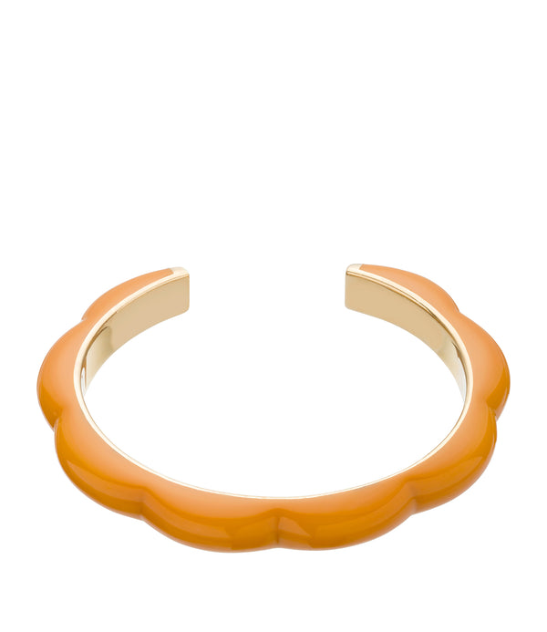 Rose bracelet - RCA - Goldtone / caramel