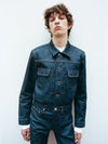 A.P.C. Men's New Arrivals - man in full denim outfit