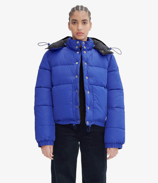 ジャケット A.P.C. Woman Jacket Blue PAAFWF30200 IAA Sophie puffer jacket | Recycled nylon | A.P.C. Ready-to-Wear